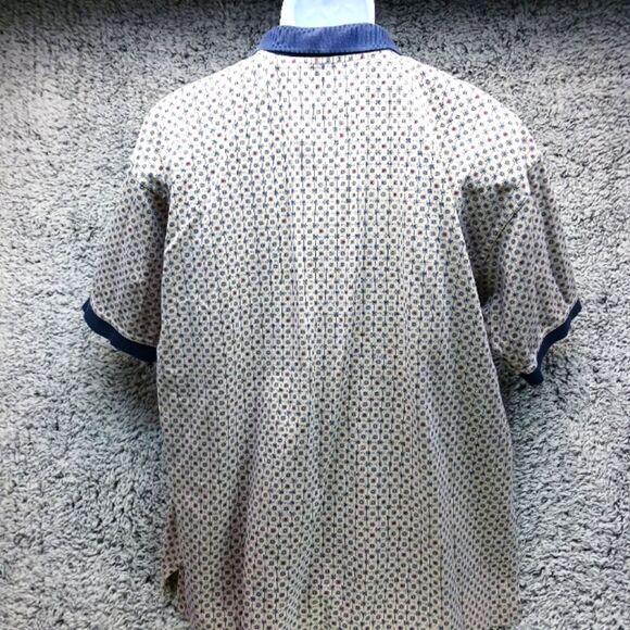 Ping Collection Men's LargeMercerized Combed Cotton Golf Polo. Blue Geo Print... - Picture 2 of 10